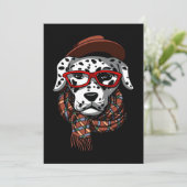 Dalmatian Gift | Dalmatische Cool Bedankkaart (Staand voorkant)