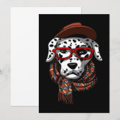 Dalmatian Gift | Dalmatische Cool Bedankkaart (Voorkant / Achterkant)