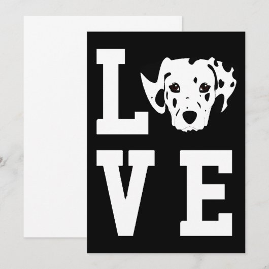 Dalmatian Gift | Dalmatische Lover Gift Bedankkaart (Voorkant / Achterkant)