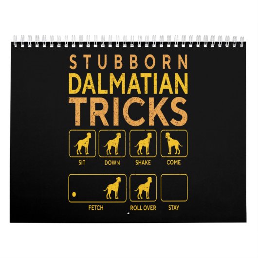 Dalmatian Gift | Dalmatische Tricks, geboren uit S Kalender (Hoes)