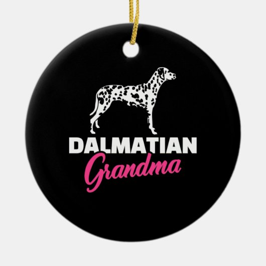 Dalmatian Grandma Keramisch Ornament (Voorkant)