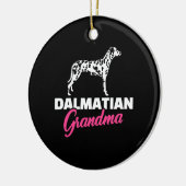Dalmatian Grandma Keramisch Ornament (Links)