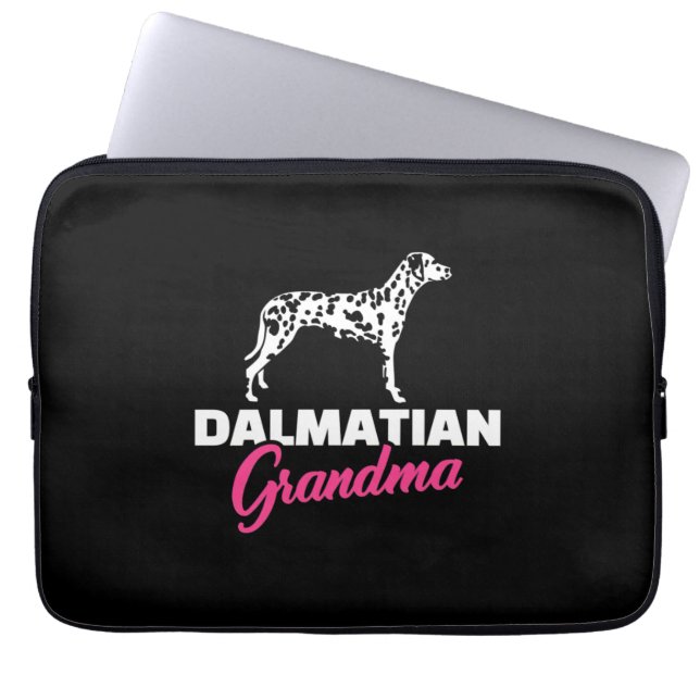Dalmatian Grandma Laptop Sleeve (Voorkant)