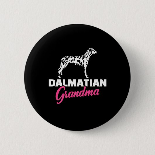 Dalmatian Grandma Ronde Button 5,7 Cm (Voorkant)