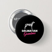 Dalmatian Grandma Ronde Button 5,7 Cm (Voorkant /achterkant)