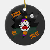 Dalmatian Halloween Clown Keramisch Ornament (Voorkant)