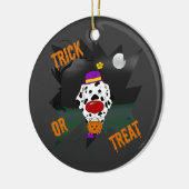 Dalmatian Halloween Clown Keramisch Ornament (Links)