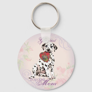 Dalmatian Heart Mam Sleutelhanger