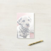 Dalmatian Heart Nose Post-it® Notes (Op bureau)