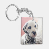 Dalmatian Heart Nose Sleutelhanger (Voorkant Links)