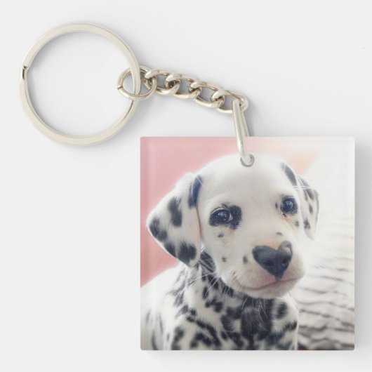 Dalmatian Heart Nose Sleutelhanger (Voorkant)
