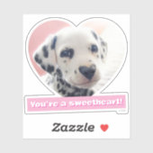 Dalmatian Heart Nose Sticker (Vel)
