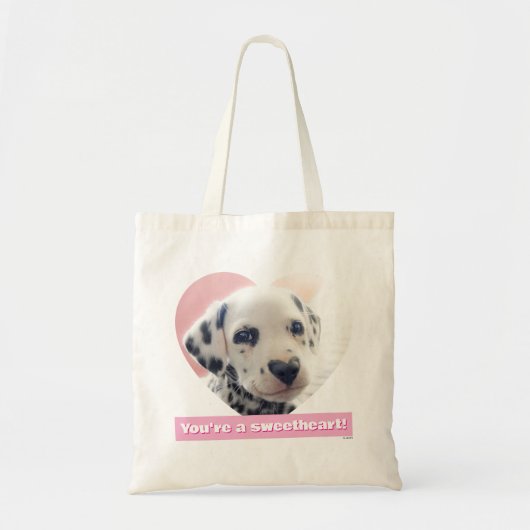 Dalmatian Heart Nose Tote Bag (Voorkant)