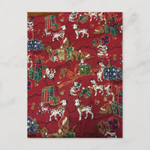 Dalmatian Holiday Print Feestdagenkaart