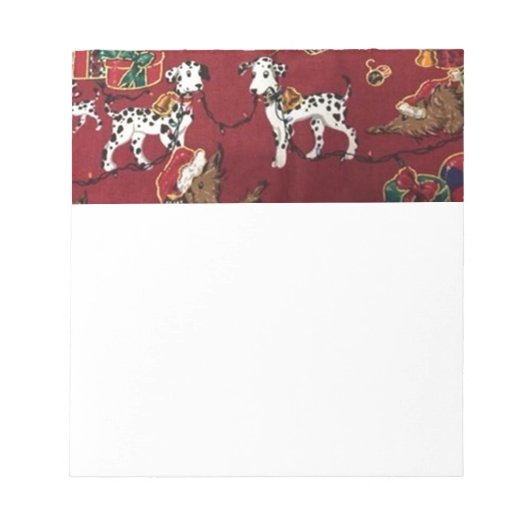 Dalmatian Holiday Print Notitieblok (Voorkant)