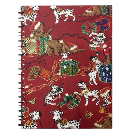 Dalmatian Holiday Print Notitieboek (Voorkant)