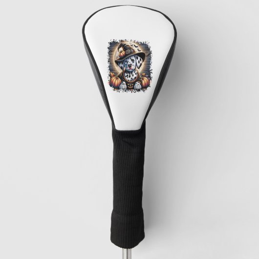 Dalmatian hond Halloween Golfheadcover (Voorkant)