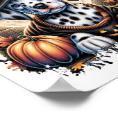 Dalmatian hond Halloween Poster (Hoek)