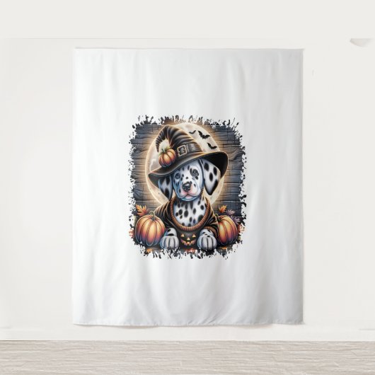 Dalmatian hond Halloween Wandkleed (Voorkant)