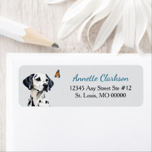 Dalmatian Hond Vlinder Wonder Etiket