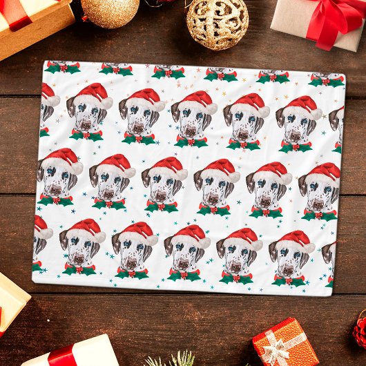Dalmatian hondenras Kerstmis Fleece Deken