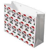 Dalmatian hondenras Kerstmis Groot Cadeauzakje (Voorkant Gekanteld)