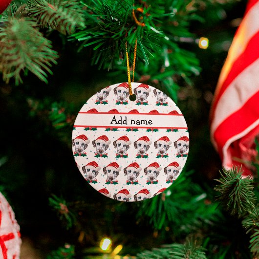 Dalmatian hondenras Kerstmis Keramisch Ornament
