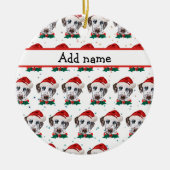 Dalmatian hondenras Kerstmis Keramisch Ornament (Voorkant)