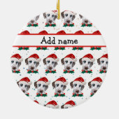 Dalmatian hondenras Kerstmis Keramisch Ornament (Achterkant)
