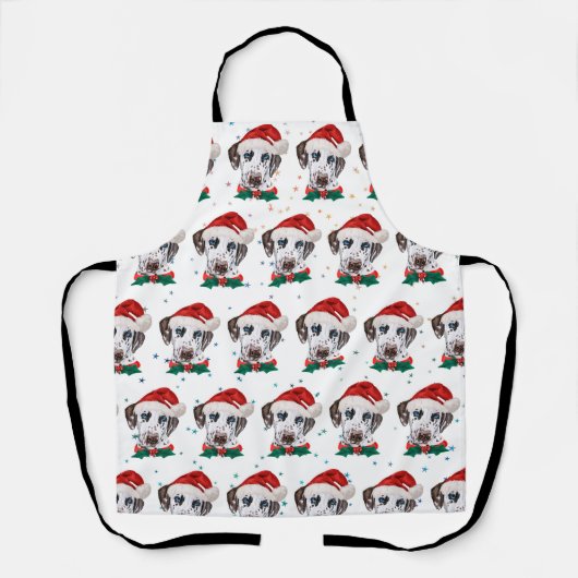 Dalmatian hondenras Kerstmis Schort (Voorkant)