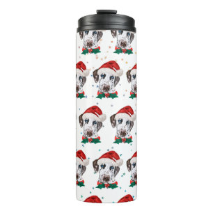 Dalmatian hondenras Kerstmis Thermosbeker