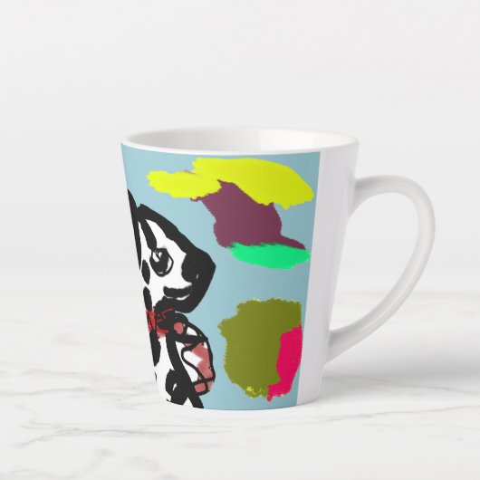 Dalmatian in autumn latte mok (Rechts)