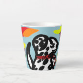 Dalmatian in autumn  latte mok (Voorkant)