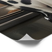 Dalmatian In Chefs Hat Poster, Pet Poster (Hoek)