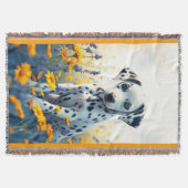 Dalmatian in the flowers deken (Voorkant)