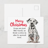 Dalmatian Kerstkaart Feestdagenkaart (Voorkant / Achterkant)