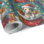 Dalmatian Kerstman Zak Avontuur Cadeaupapier (Rol Hoek)