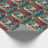 Dalmatian Kerstman Zak Avontuur Cadeaupapier (Hoek)