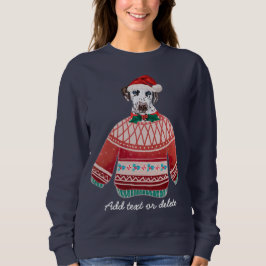 Dalmatian Kerstmis Grappige Lelijke Kersthond Moed Trui
