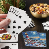 Dalmatian Kerstvuurtoren Vakantie Pokerkaarten (Insitu)