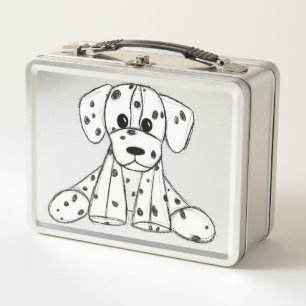 Dalmatian knuffelhond tekenomtrek eenvoudig zwart