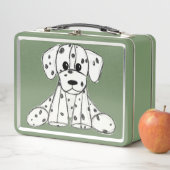 Dalmatian knuffelhond tekenomtrek eenvoudig zwart (In situ)