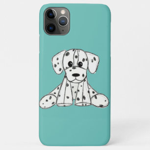 Dalmatian knuffelhond tekenomtrek eenvoudig zwart Case-Mate iPhone case