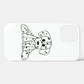 Dalmatian knuffelhond tekenomtrek eenvoudig zwart Case-Mate iPhone case (Achterkant (horizontaal))