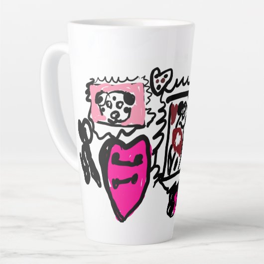 Dalmatian lovely  latte mok (Linkerhoek)