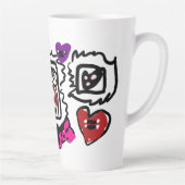 Dalmatian lovely  latte mok (Rechts)