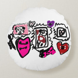 Dalmatian lovely  rond kussen