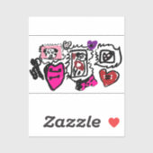 Dalmatian lovely  sticker (Vel)