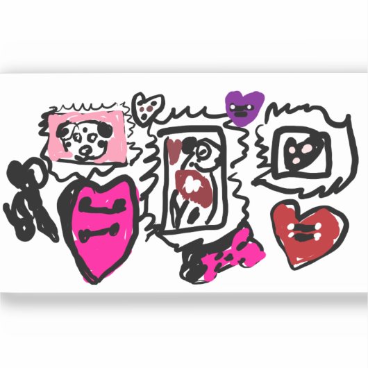 Dalmatian lovely  sticker (Voorkant)