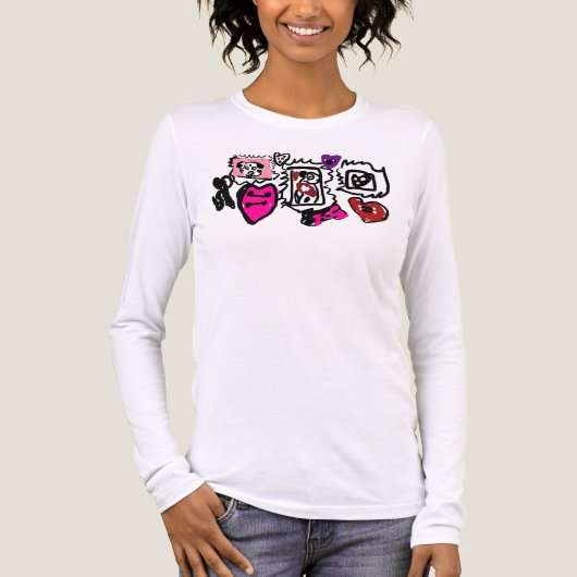 Dalmatian lovely  Tri-Blend shirt (Voorkant volledig)